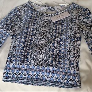 Open back mid sleeve guess cotton tshirt xs